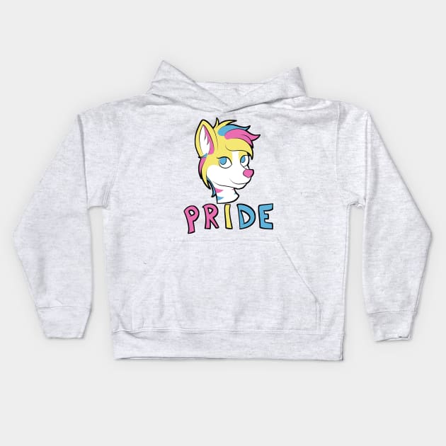 Pan Pride - Furry Mascot Kids Hoodie by Aleina928